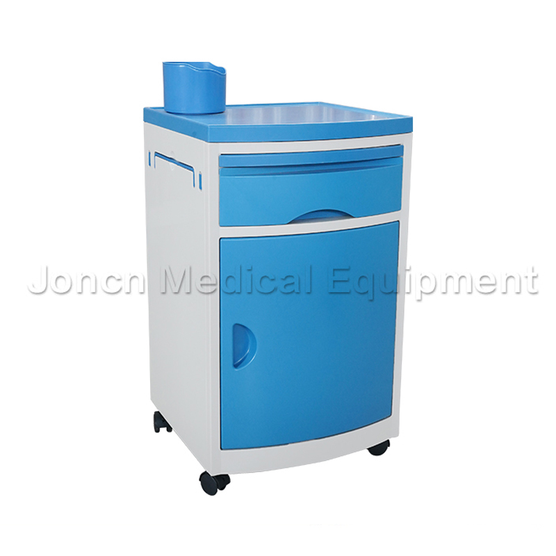 BS011-21 ABS Hospital Bedside Cabinet Lockers with Wheel