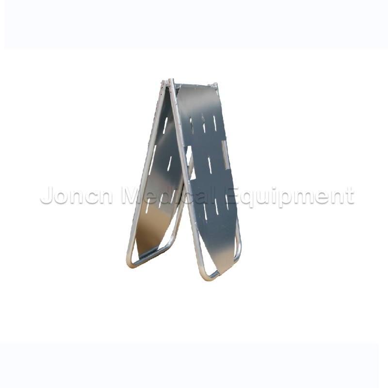 ST200031 Medical Portable Aluminum Alloy Two-Fold Foldable (Folding) Stretcher with Wheels for Hospital/Ambulance/Rescue